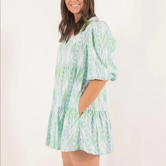 Emily McCarthy Tiered Ruffle Mini Dress - Picture 3 of 7